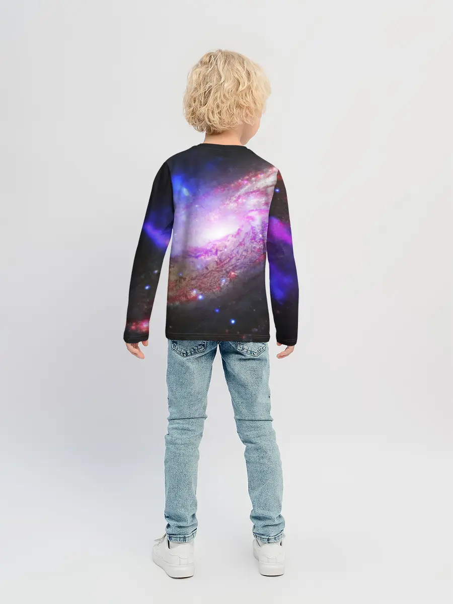 Детский лонгслив / Космическая спираль