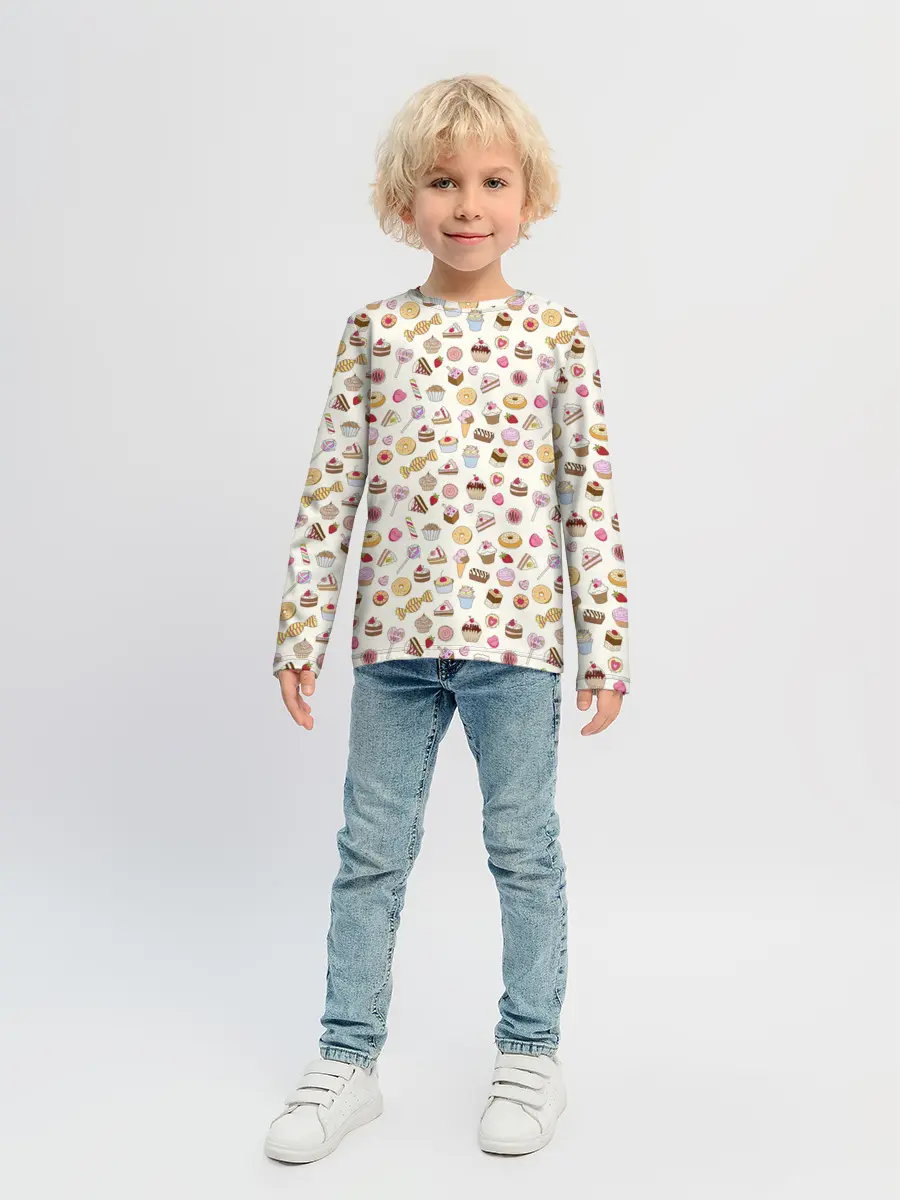 Детский лонгслив / Сладости