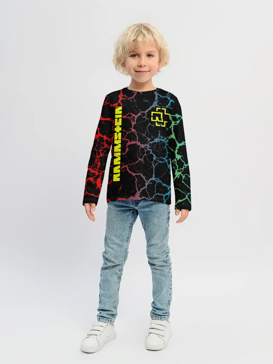 Детский лонгслив / Rammstein трещины