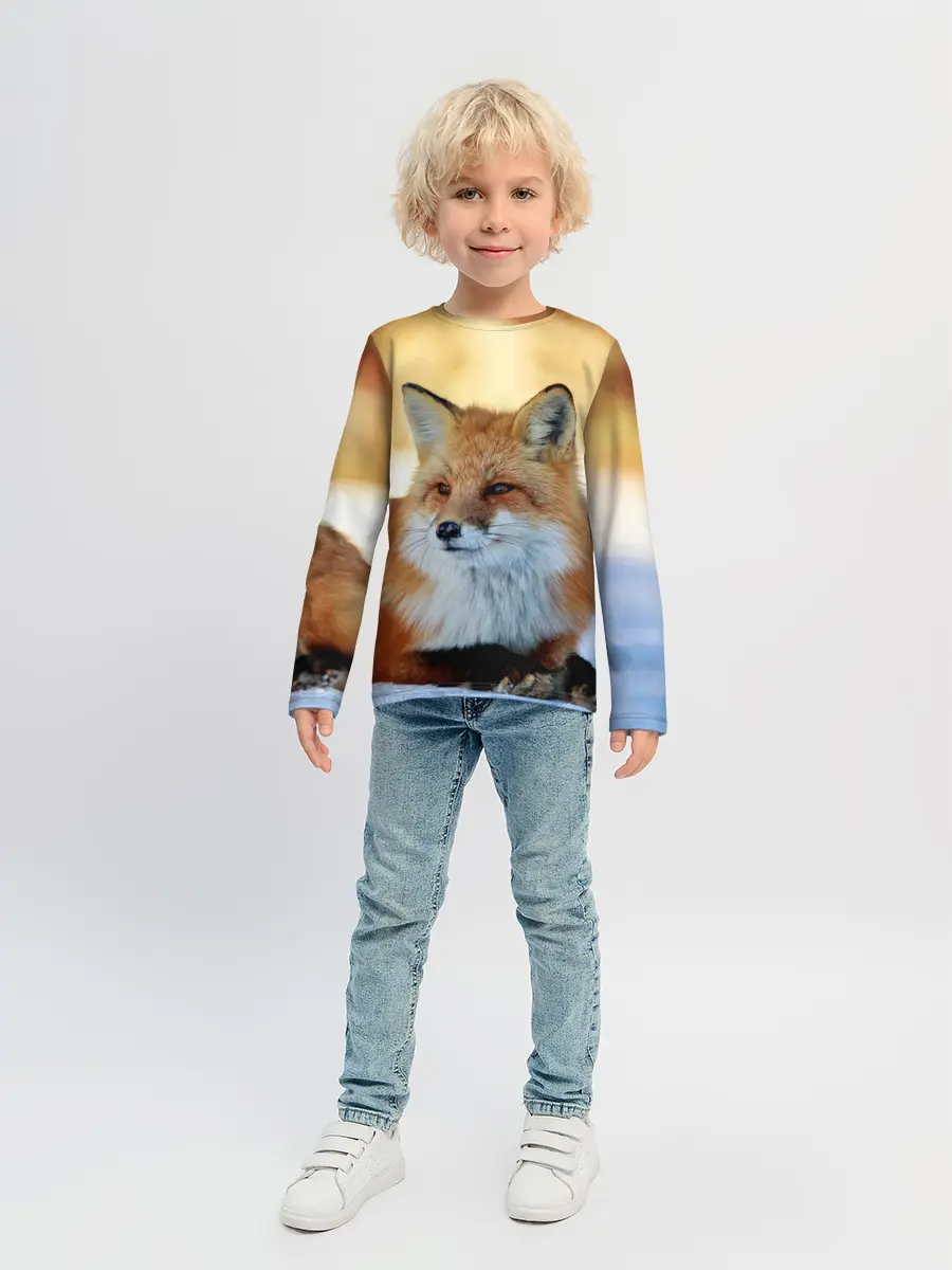 Детский лонгслив / Лиса