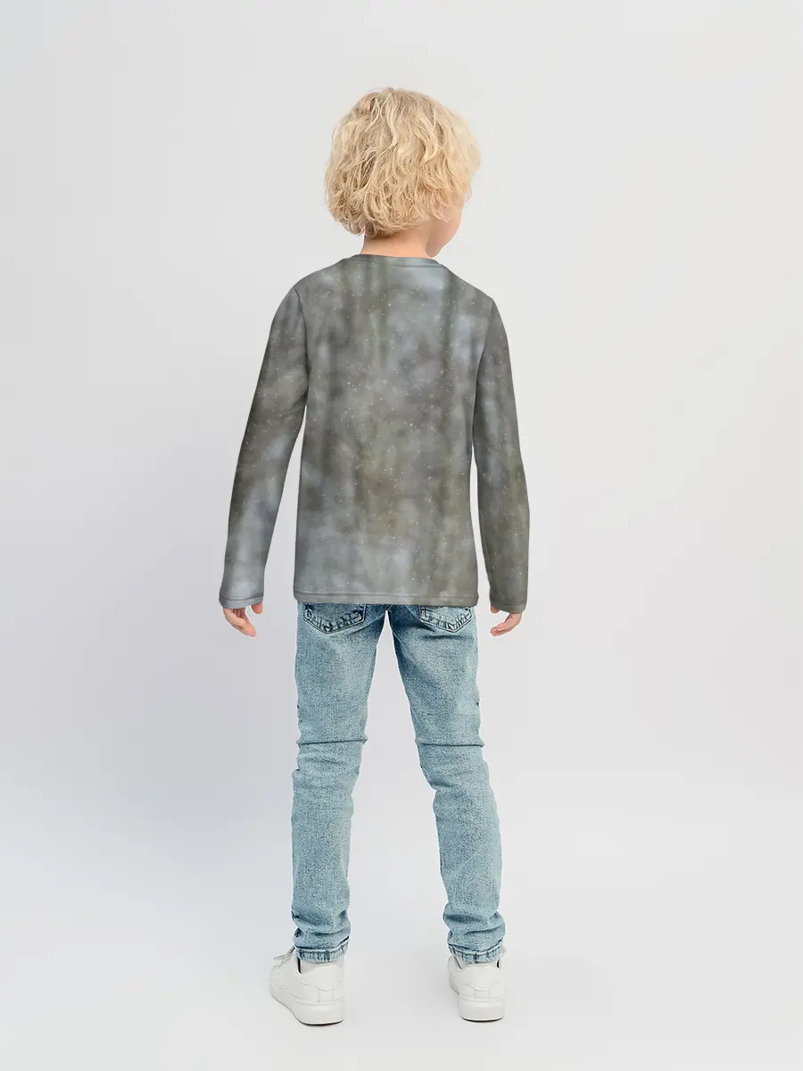 Детский лонгслив / Волк и снег