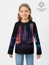 Детский лонгслив / Neon City