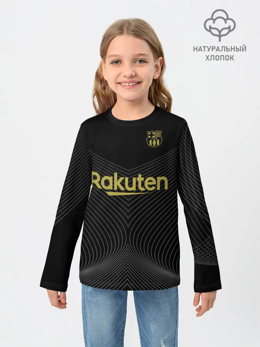 Детский лонгслив / Барселона Black