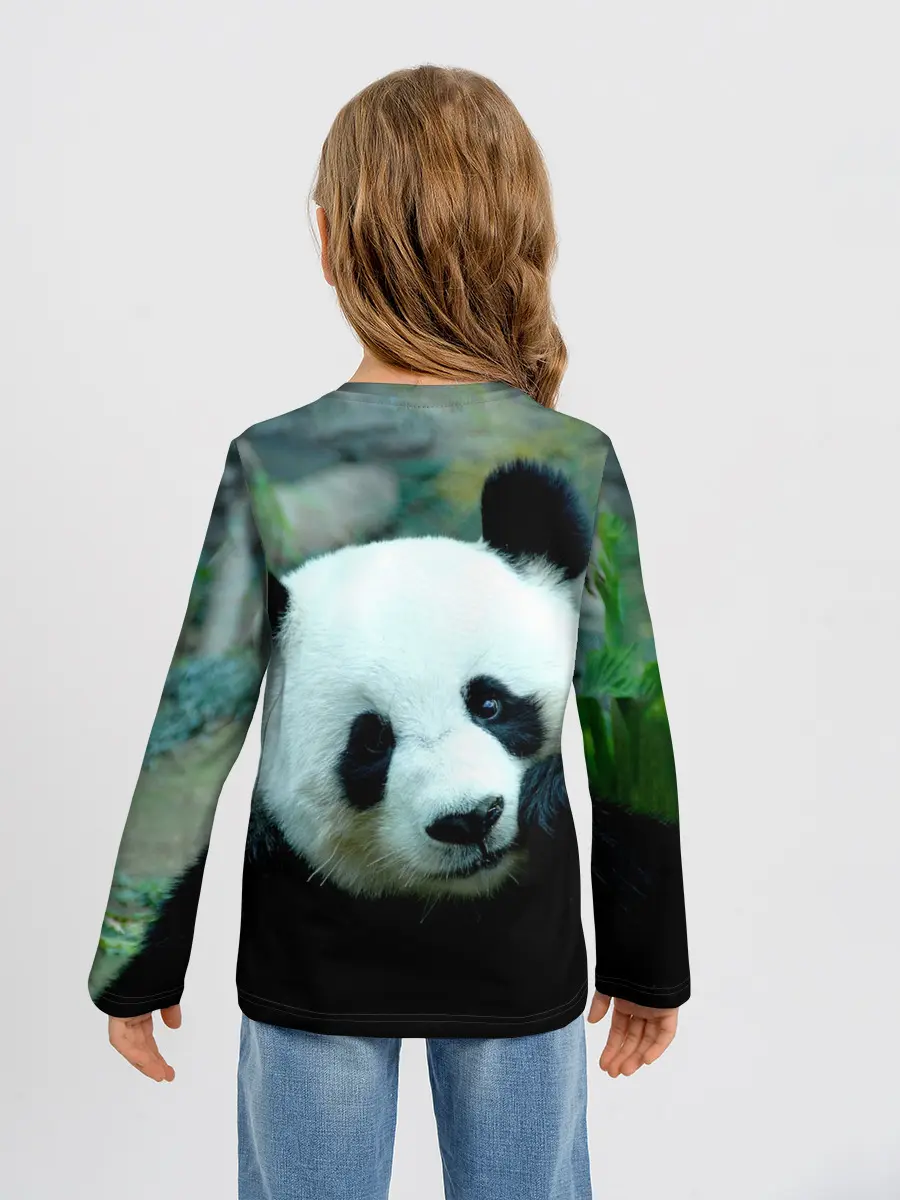 Детский лонгслив / Панда