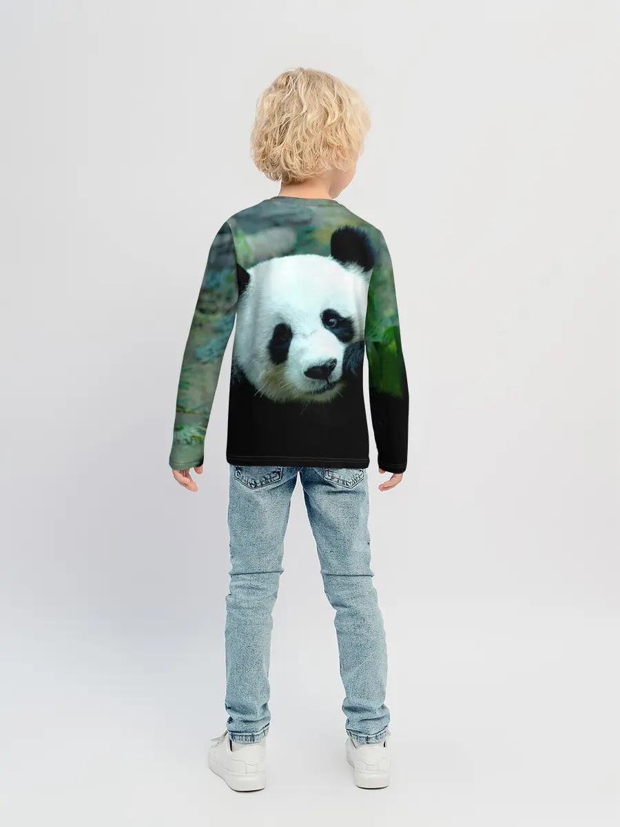 Детский лонгслив / Панда