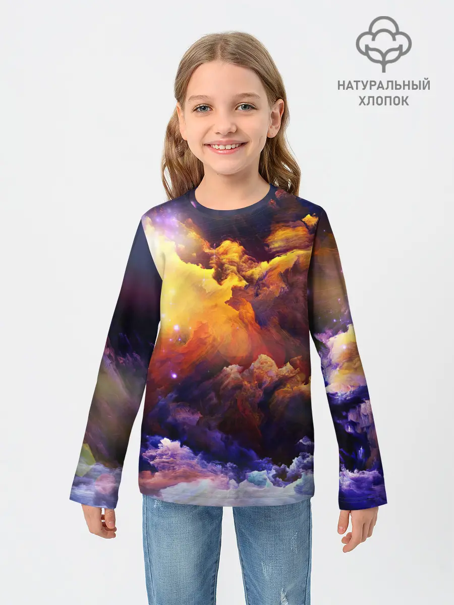 Детский лонгслив / Яркий свет