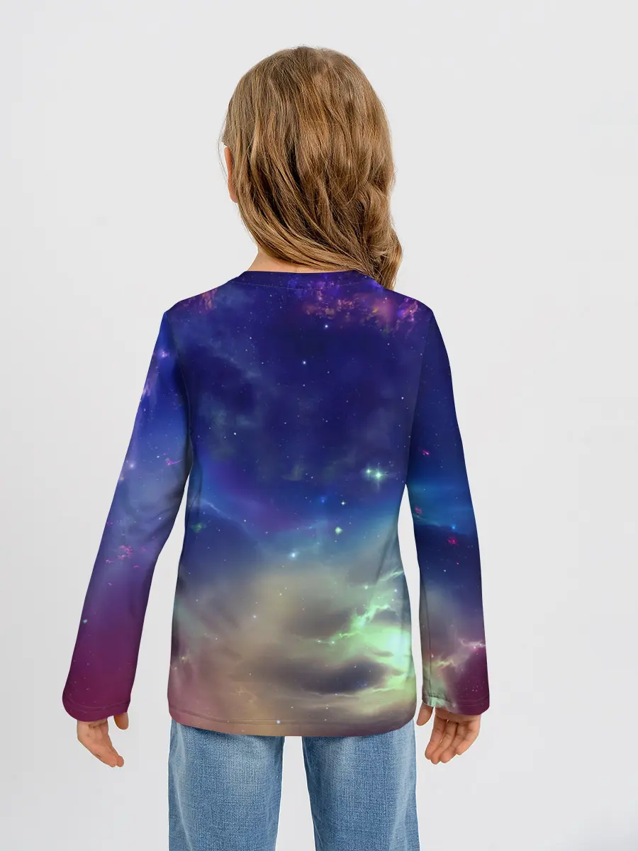 Детский лонгслив / Космическое сияние