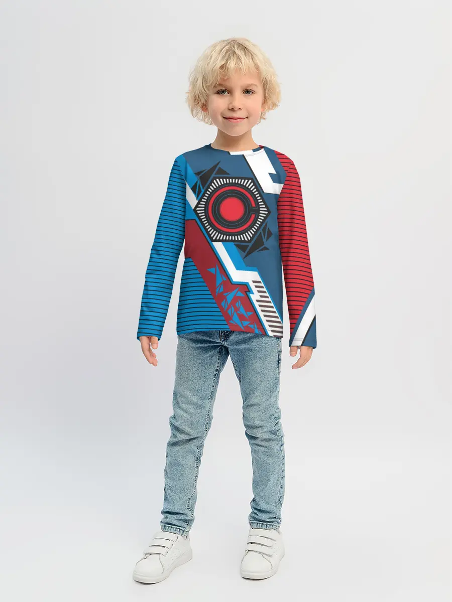 Детский лонгслив / Cyborg logo