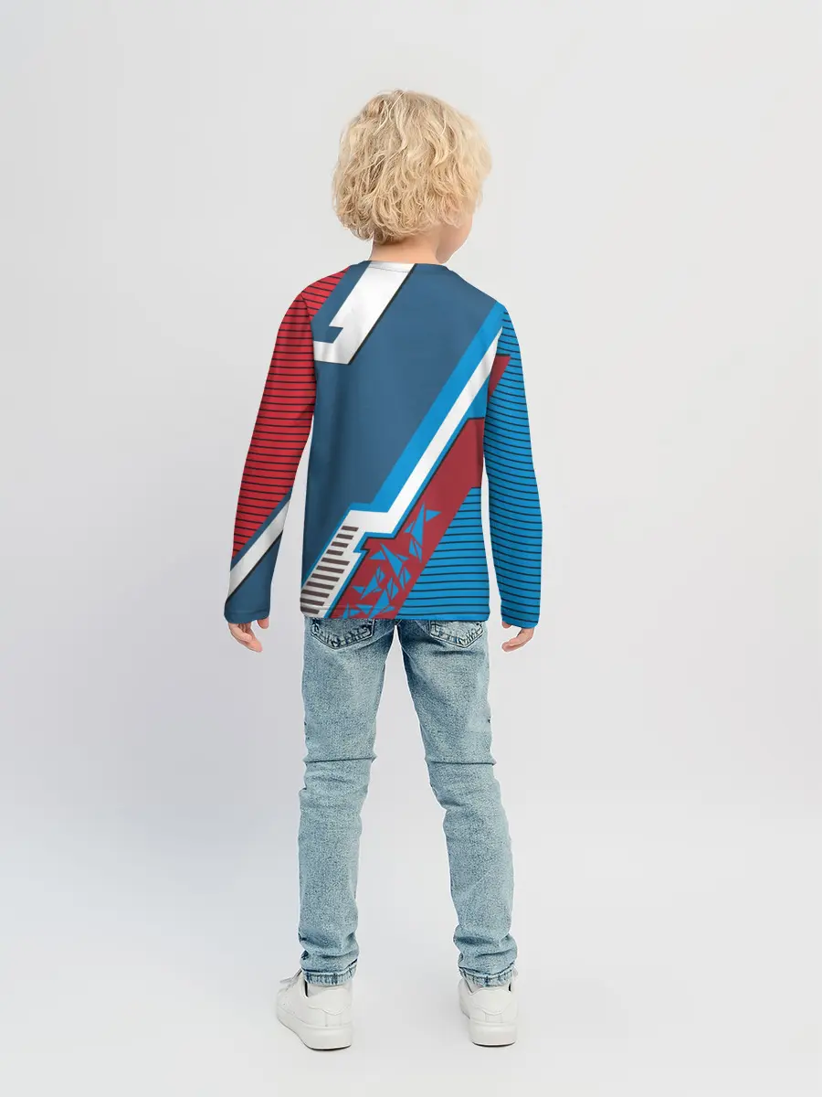 Детский лонгслив / Cyborg logo