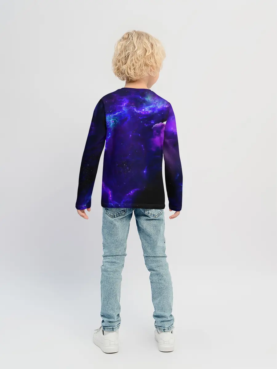 Детский лонгслив / Космическое небо