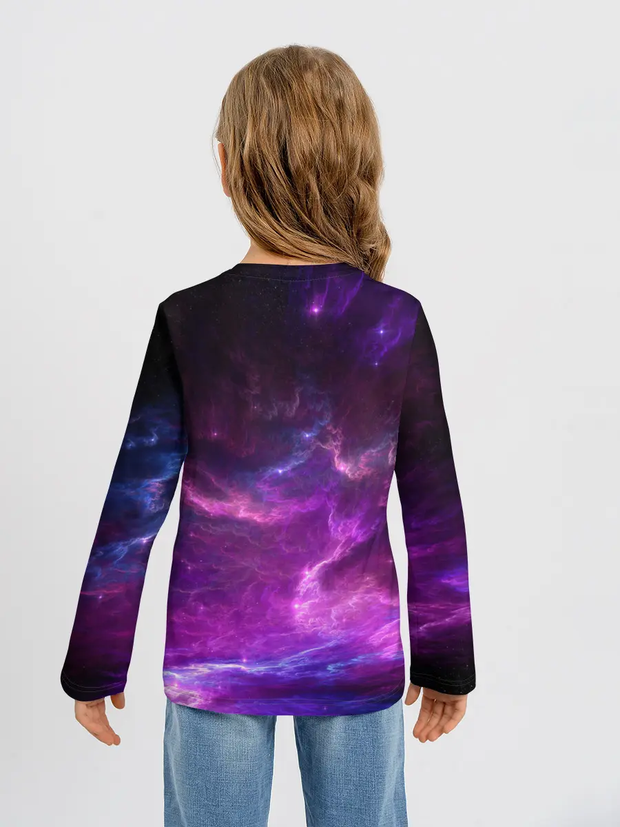 Детский лонгслив / Космическое небо
