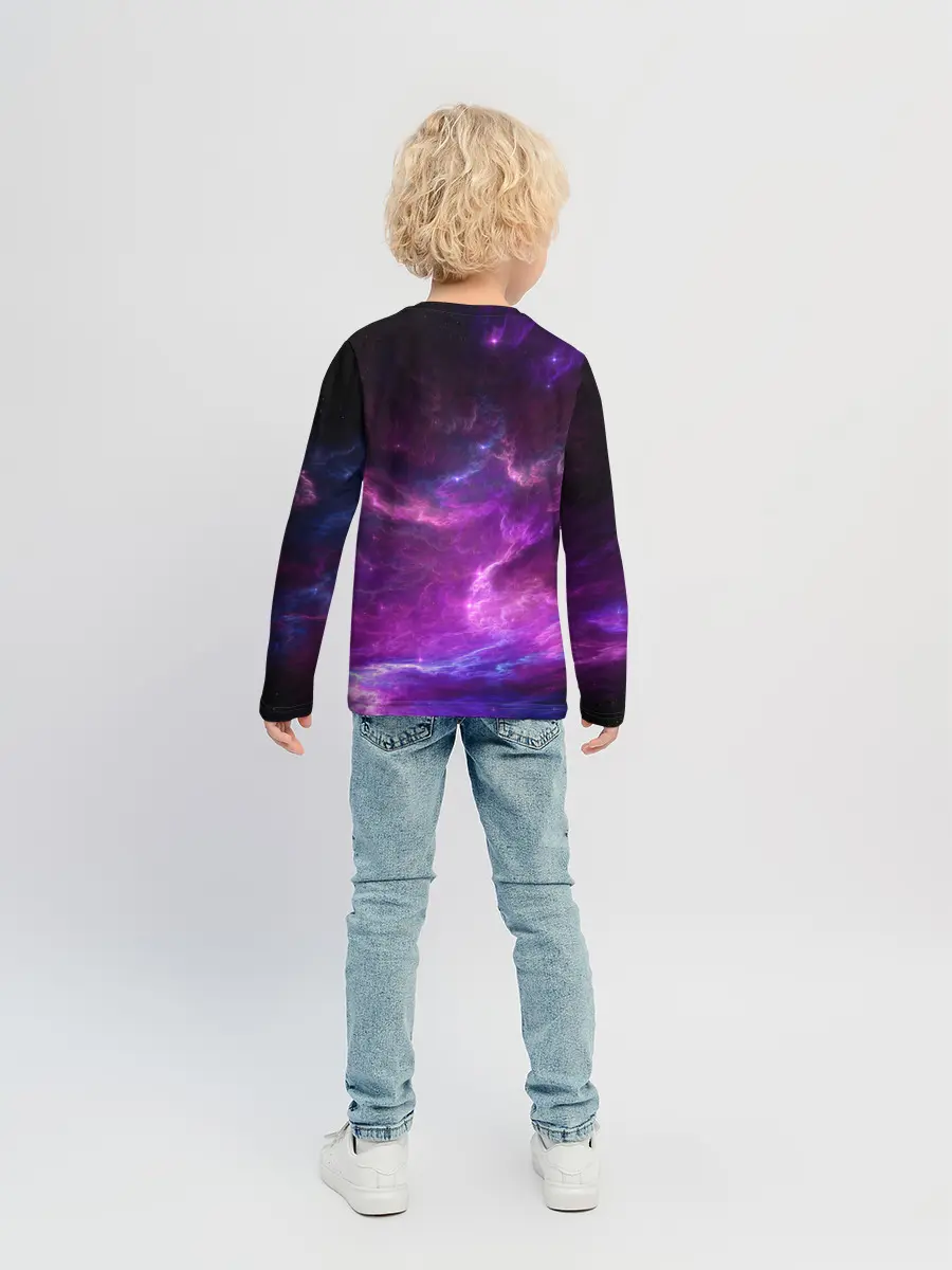 Детский лонгслив / Космическое небо