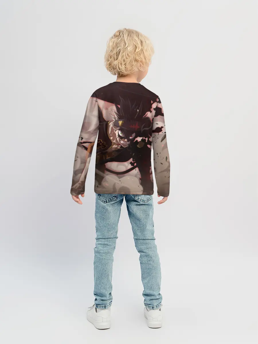 Детский лонгслив / Астер в боевой позе