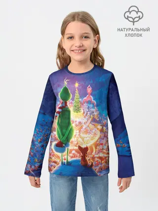 Детский лонгслив / Гринч похититель Рождества