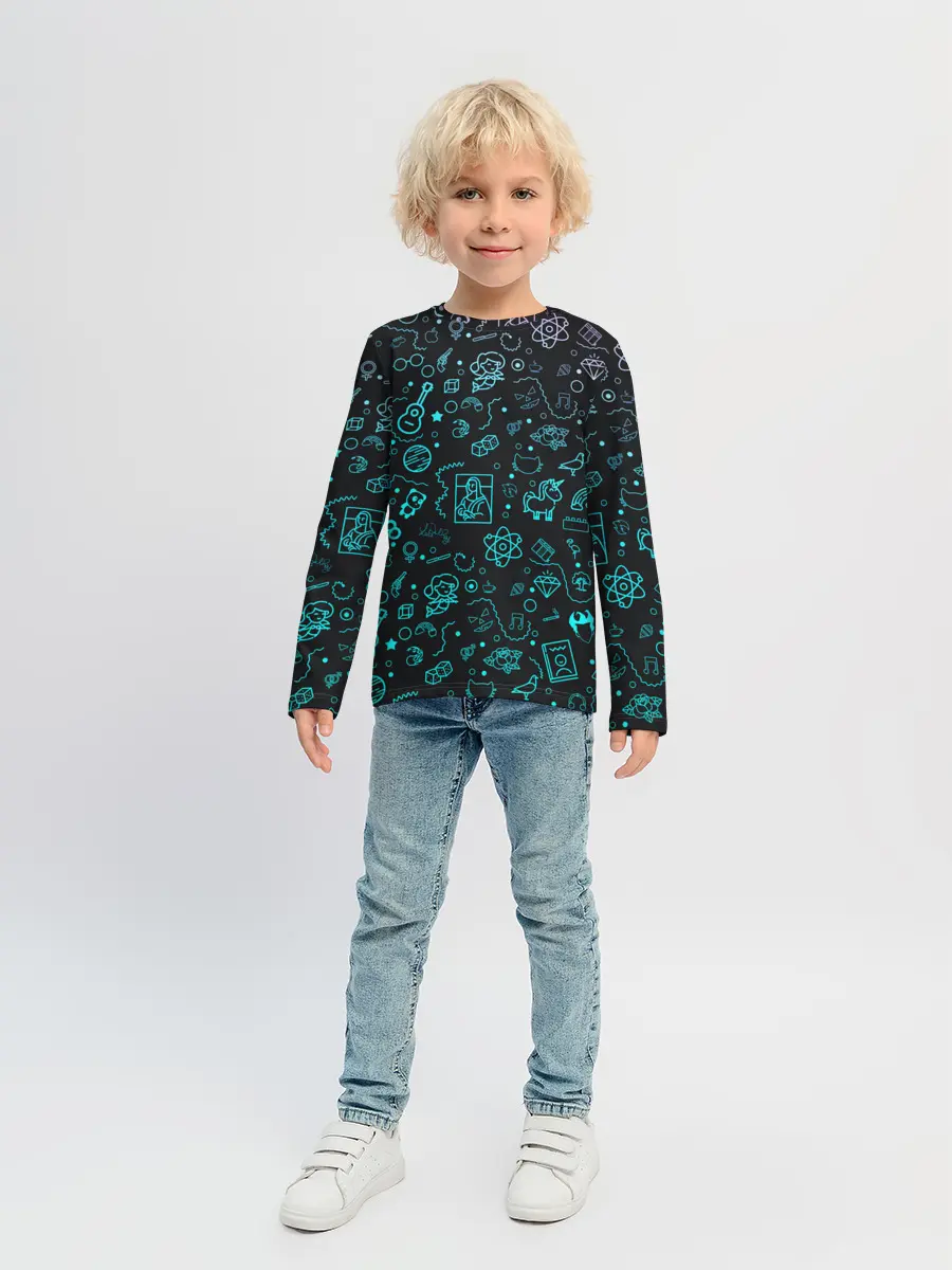 Детский лонгслив / Наука