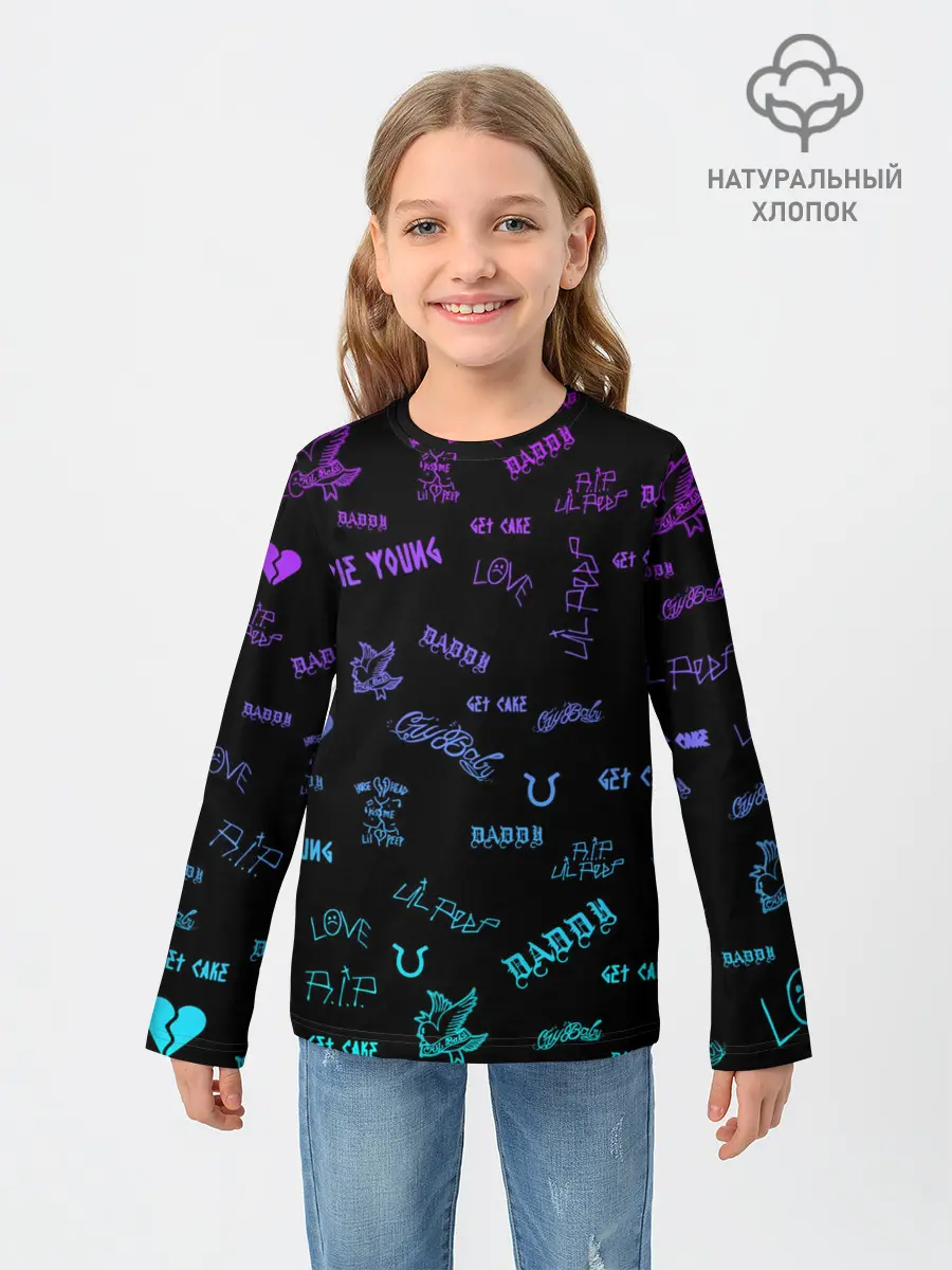 Детский лонгслив / Lil Peep