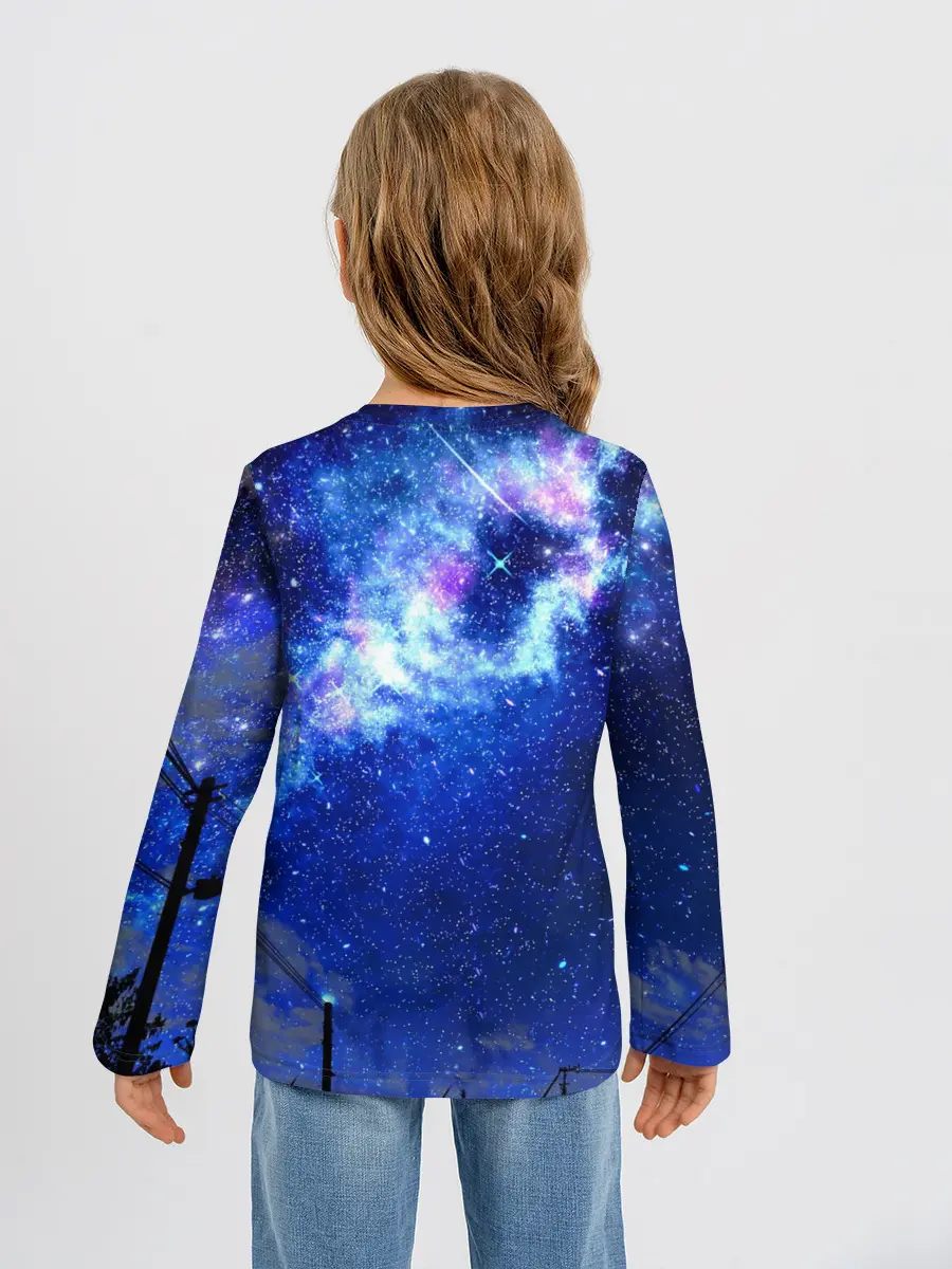 Детский лонгслив / Ночное Небо