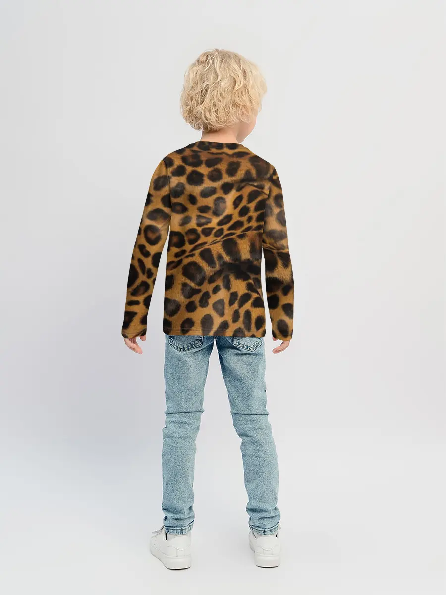 Детский лонгслив / Леопард