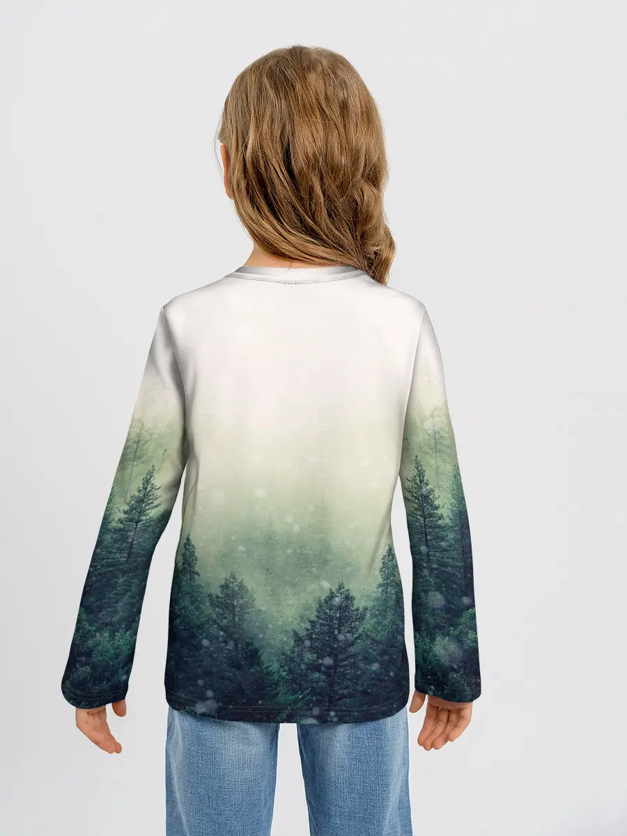 Детский лонгслив / Волк