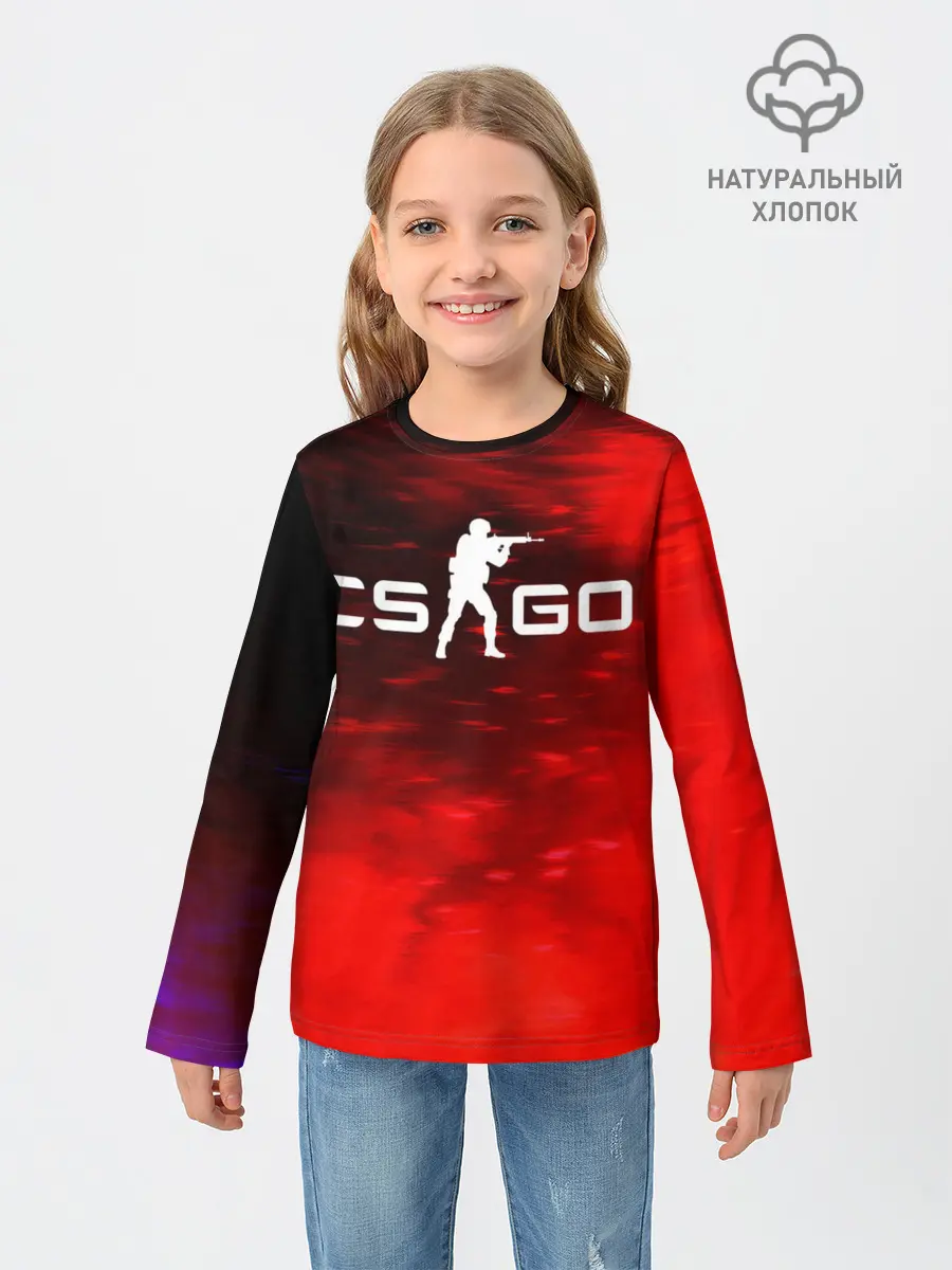 Детский лонгслив / CS GO | КС ГО
