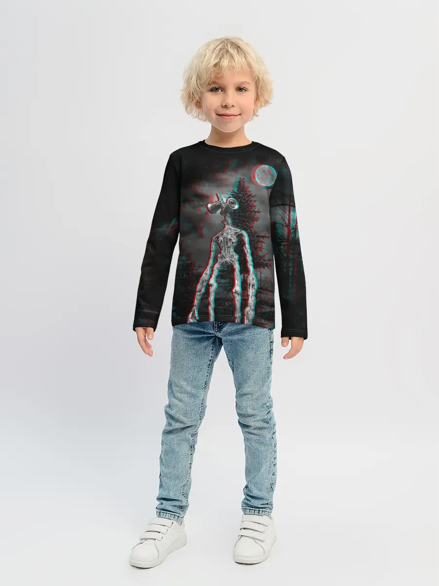 Детский лонгслив / Siren Head Horror