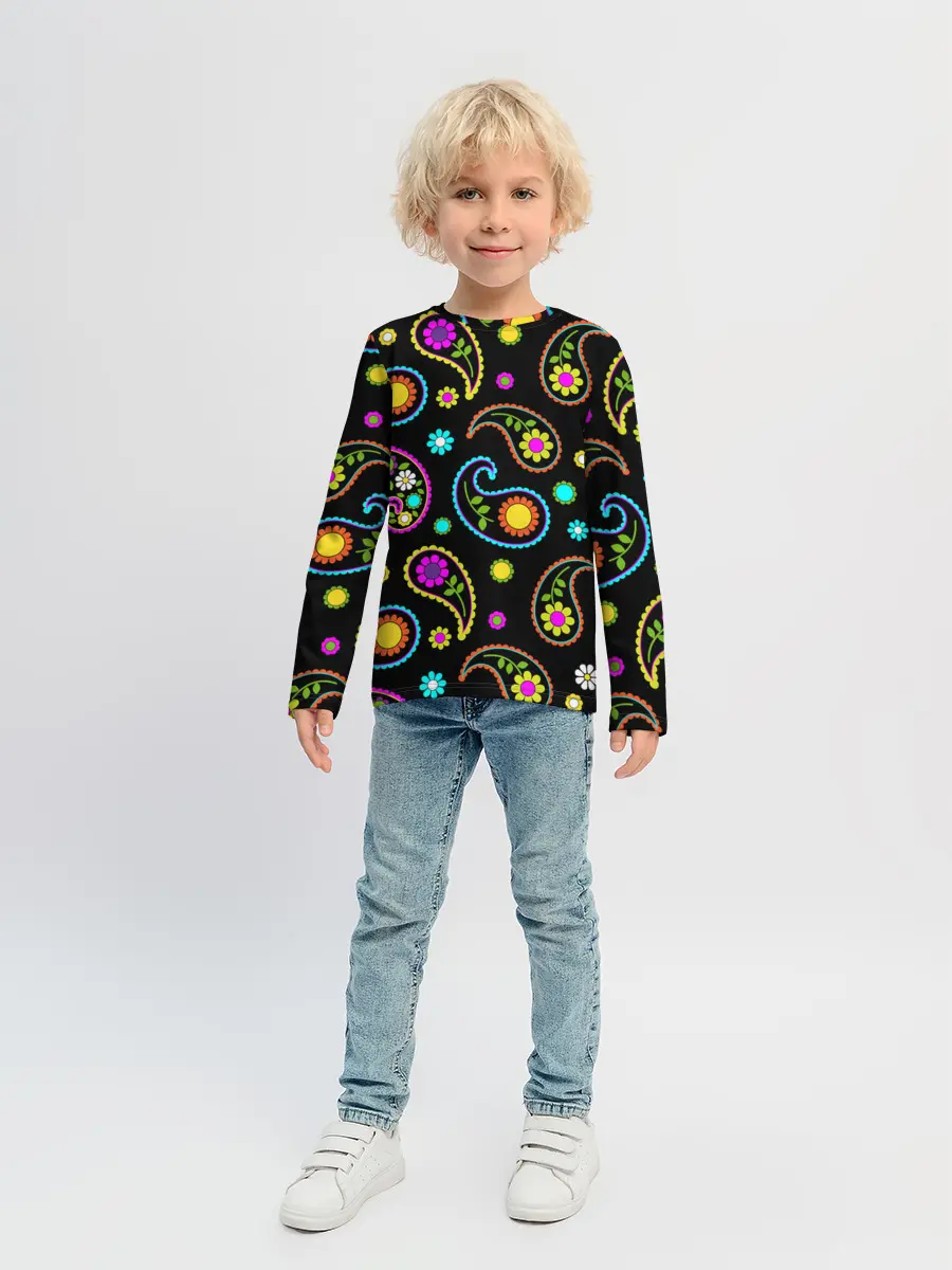 Детский лонгслив / ЦВЕТЫ