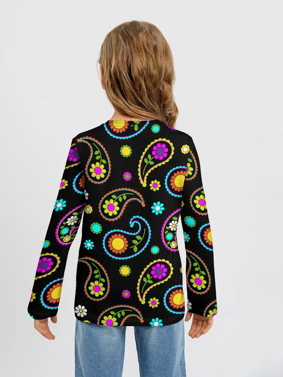 Детский лонгслив / ЦВЕТЫ