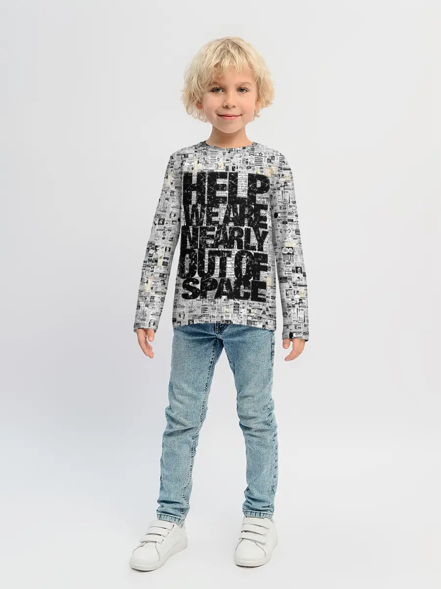 Детский лонгслив / Пресса