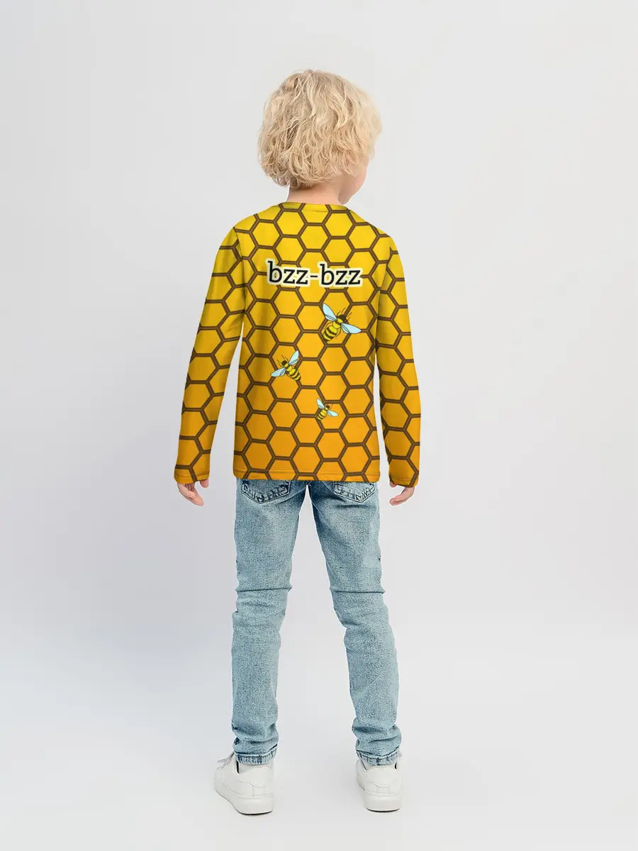 Детский лонгслив / Сладкий мёд