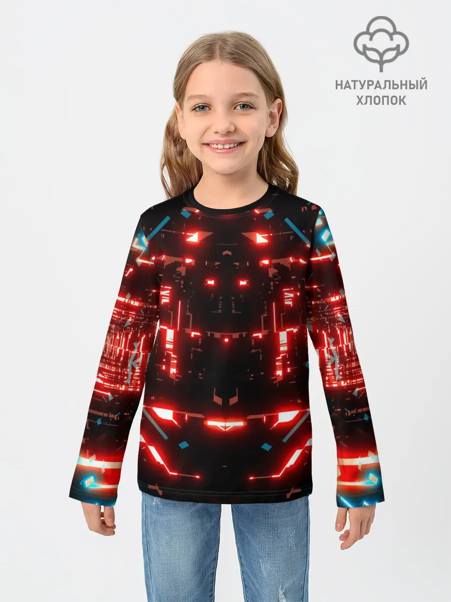 Детский лонгслив / Neon Lights