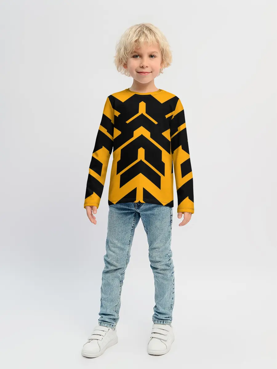 Детский лонгслив / геометрия концепт