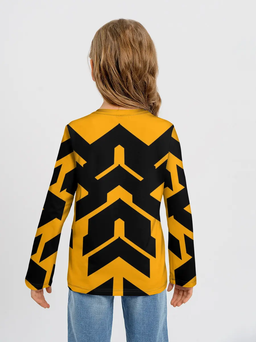 Детский лонгслив / геометрия концепт