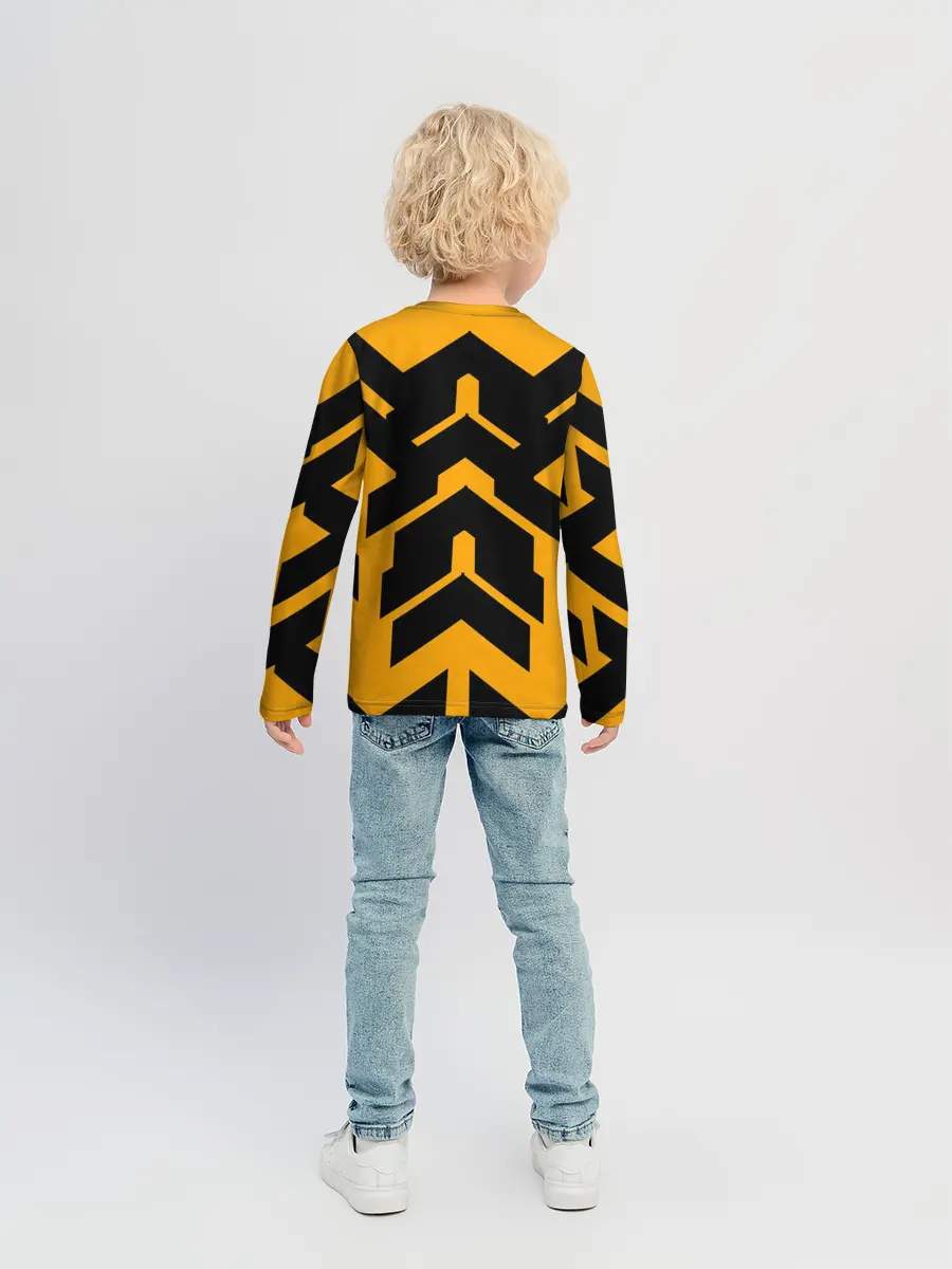Детский лонгслив / геометрия концепт