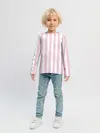 Детский лонгслив / Розовые линии