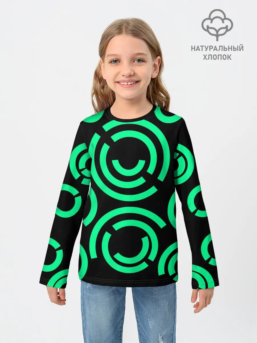 Детский лонгслив / Полукруг