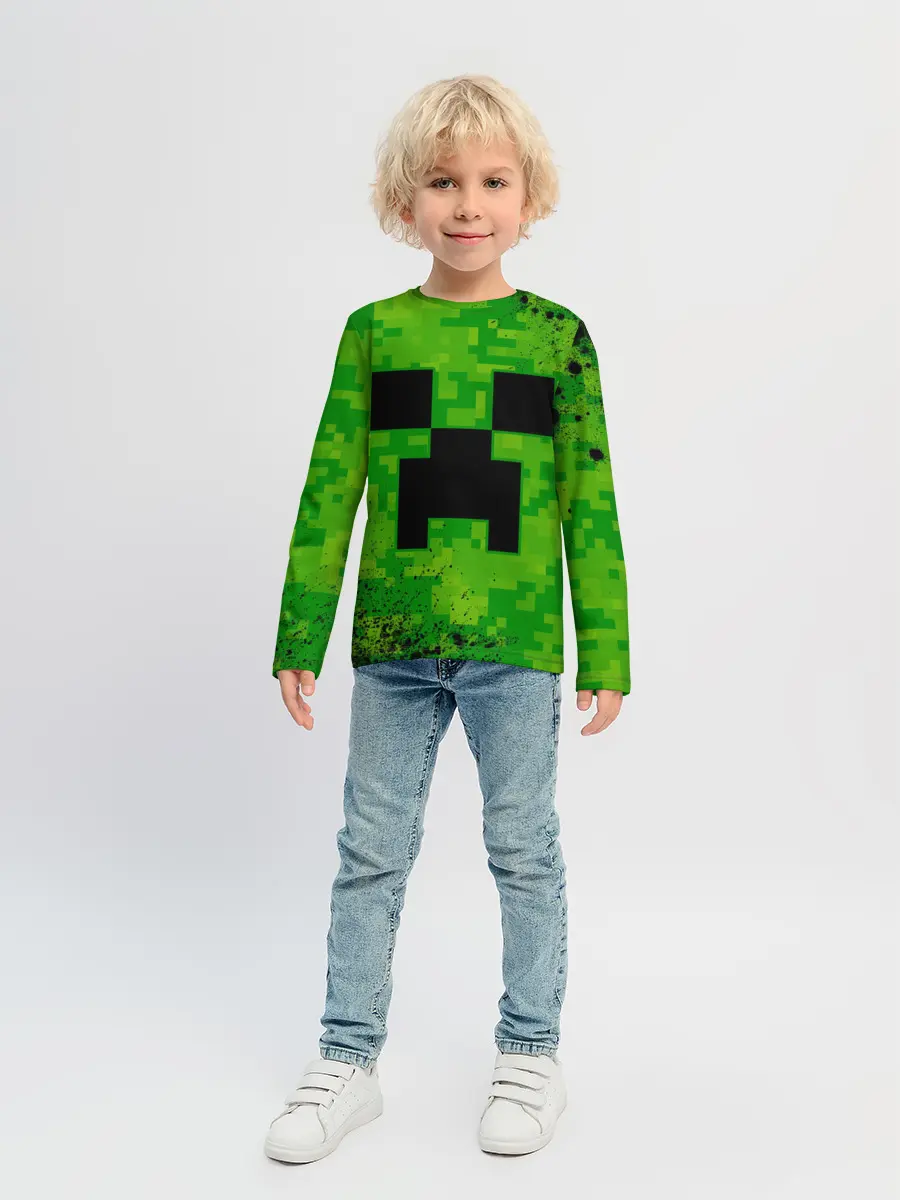 Детский лонгслив / MINECRAFT / МАЙНКРАФТ