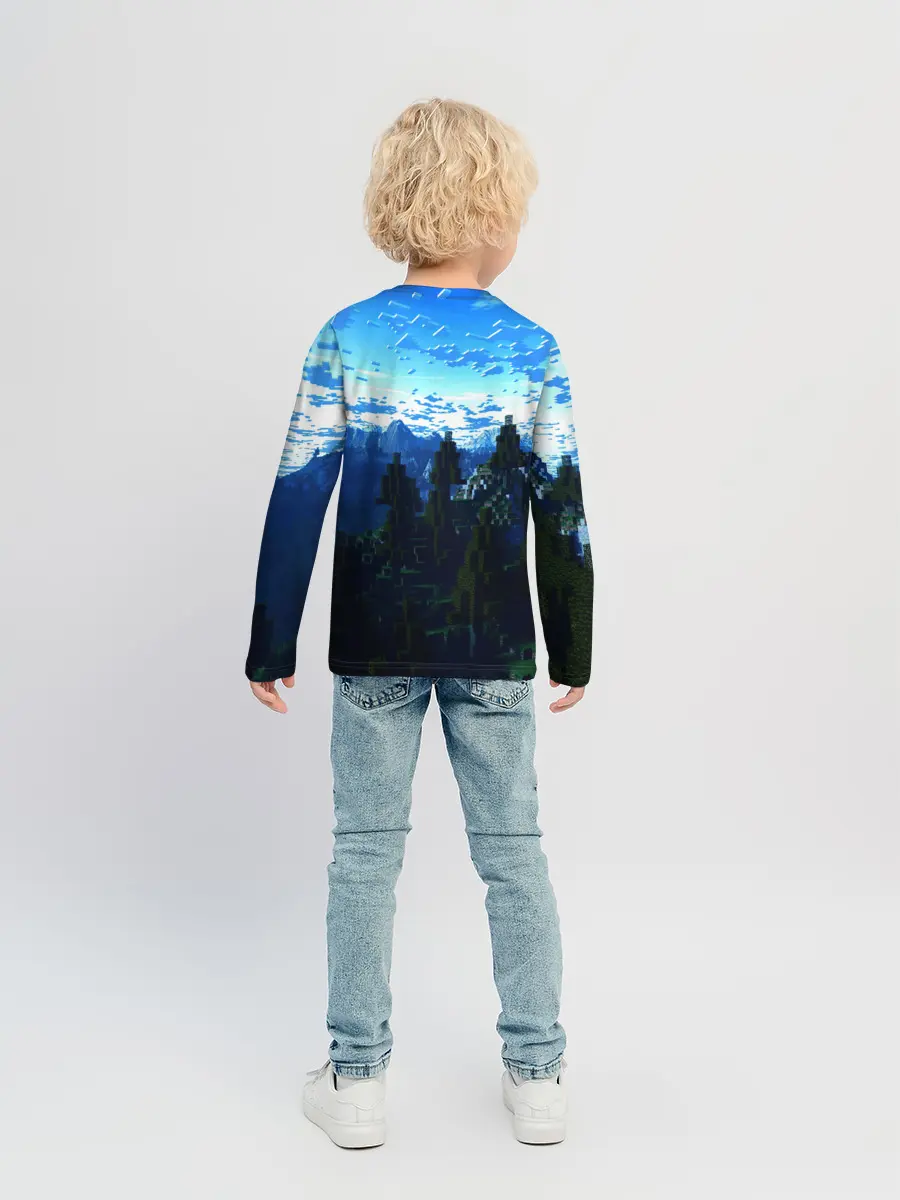 Детский лонгслив / Minecraft / Майнкрафт