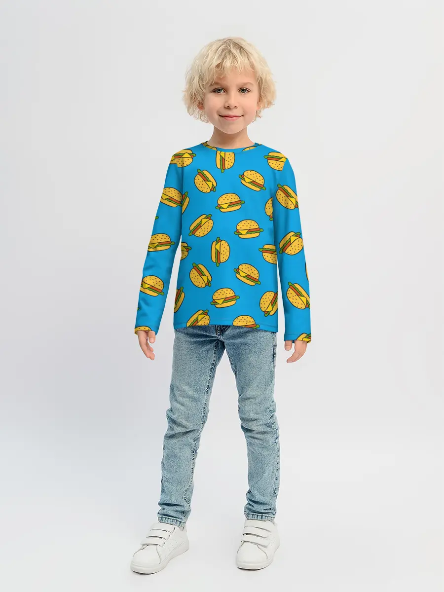 Детский лонгслив / БУРГЕРЫ