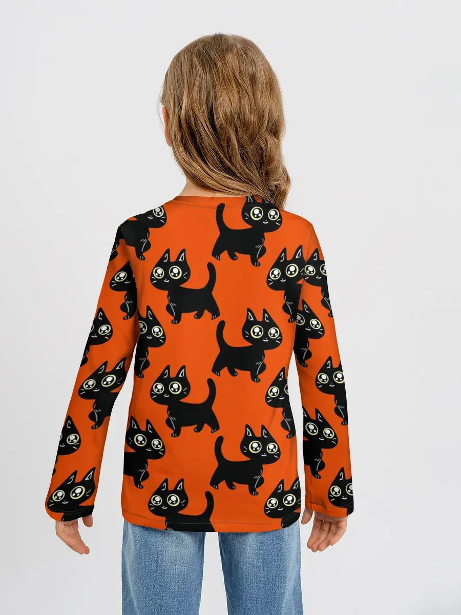 Детский лонгслив / HALLOWEEN CATS