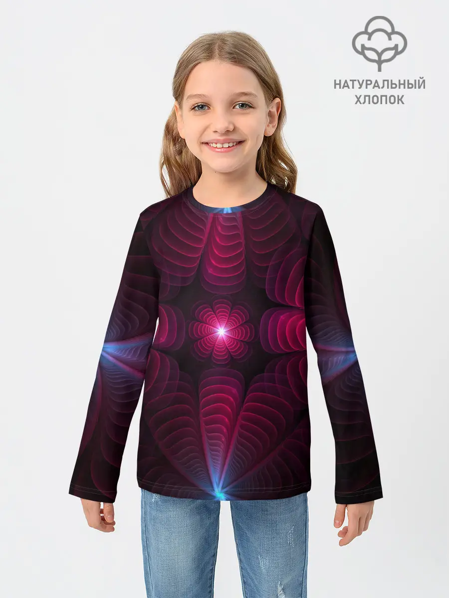 Детский лонгслив / Инопланетные цветы