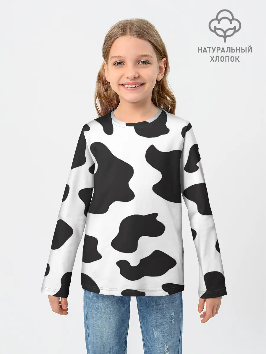 Детский лонгслив / COW PRINT