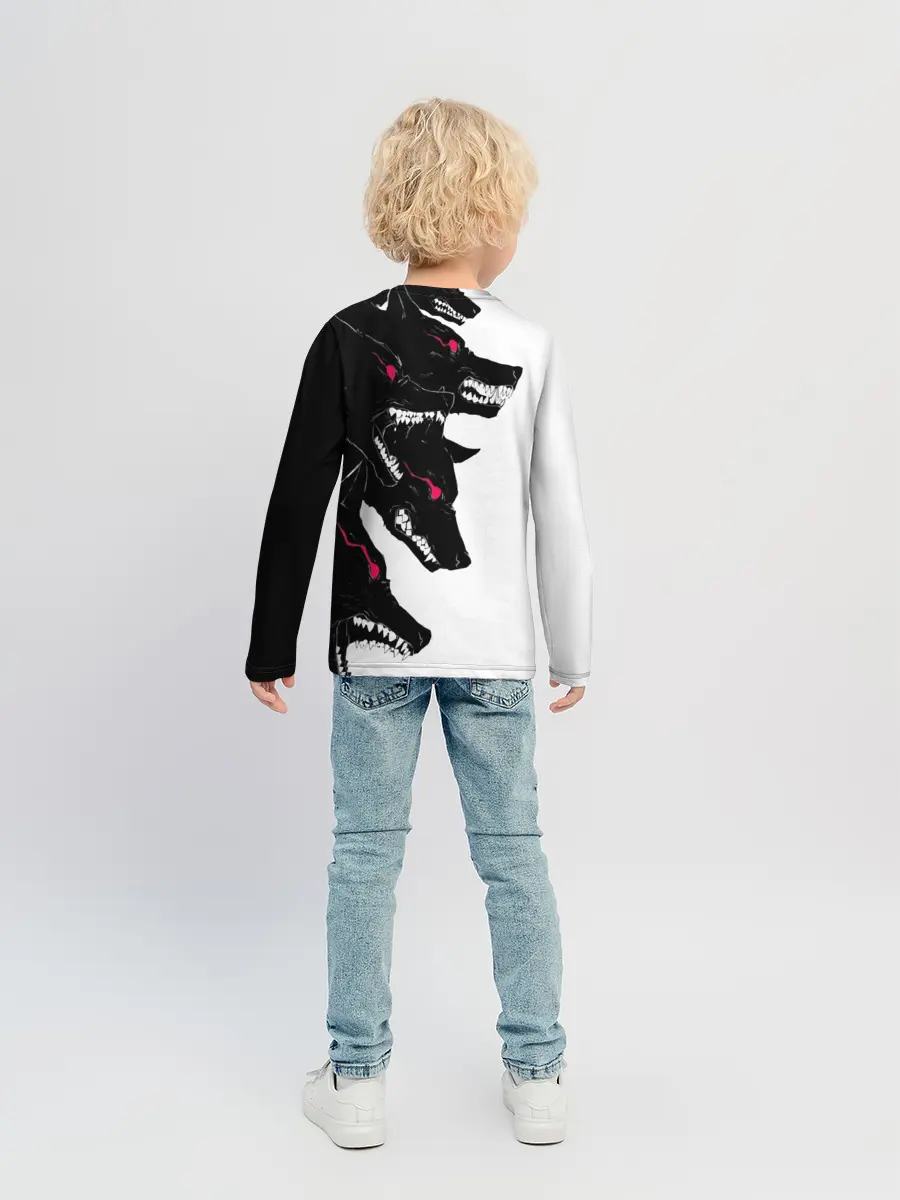 Детский лонгслив / Волки