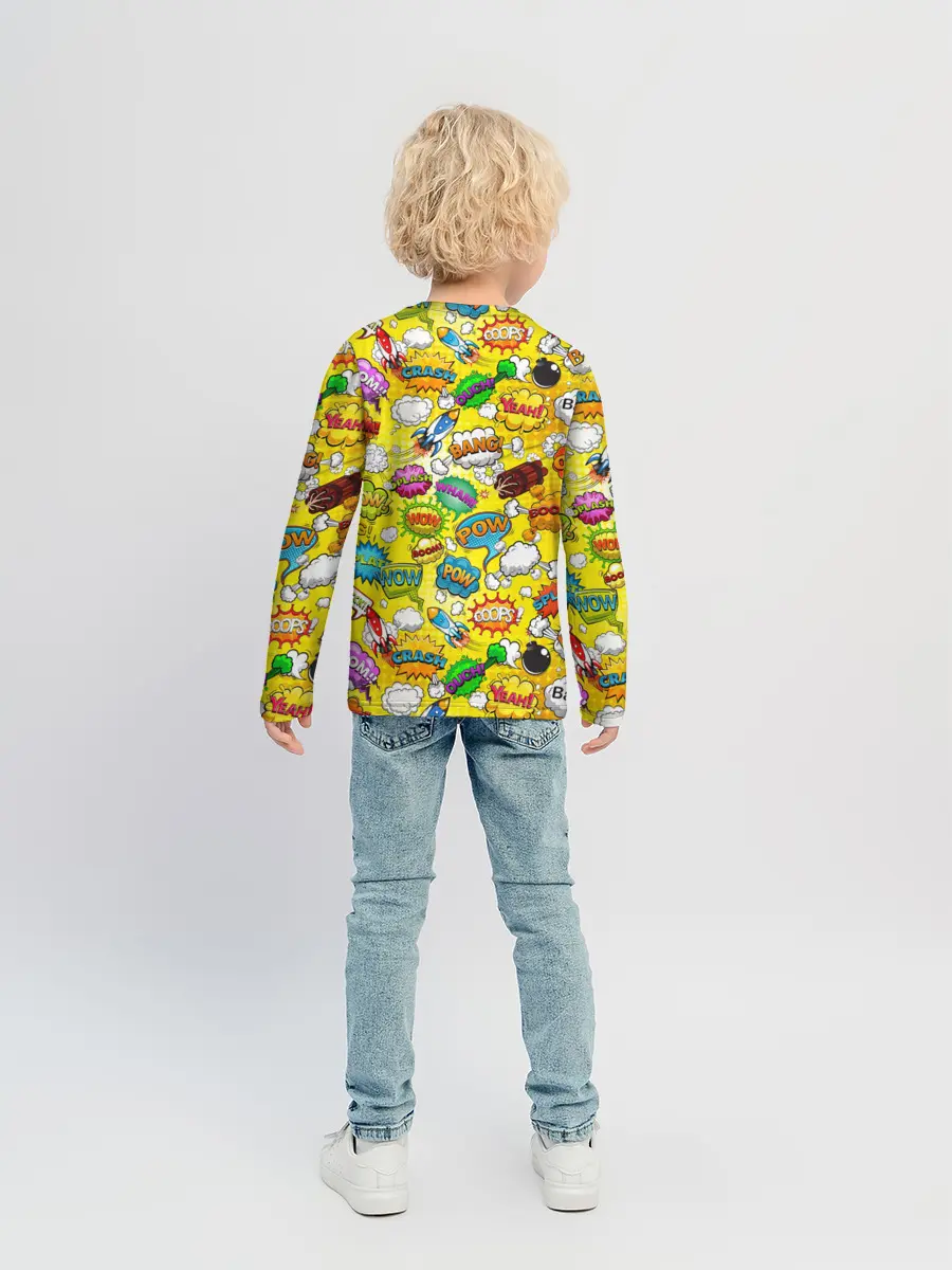 Детский лонгслив / Pop art
