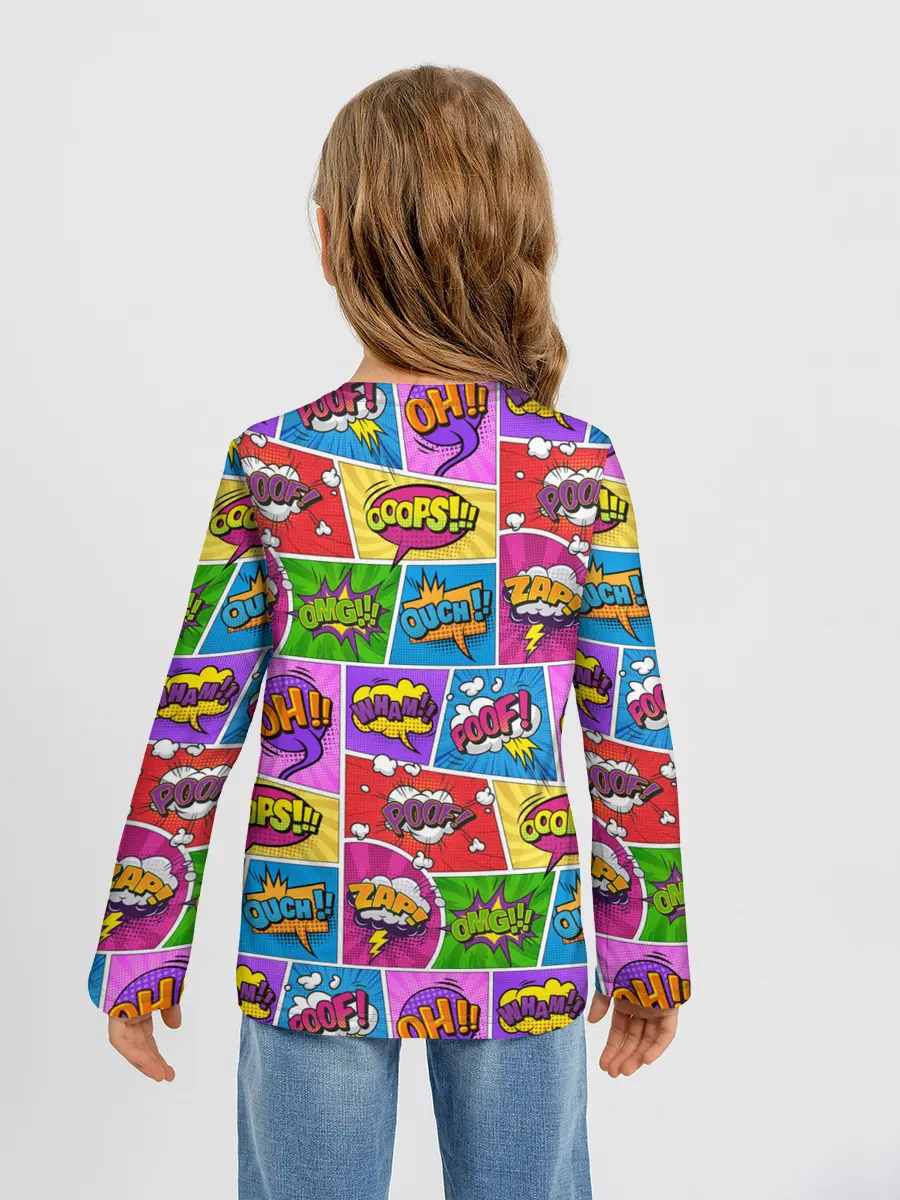 Детский лонгслив / Pop art