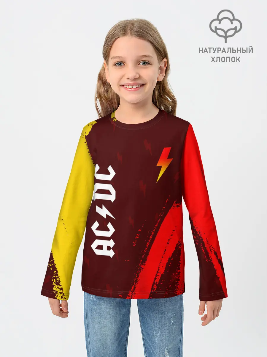 Детский лонгслив / AC DС