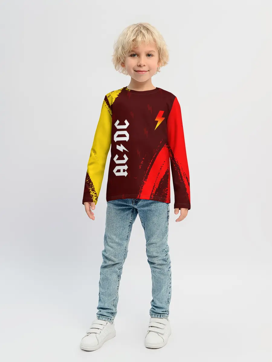 Детский лонгслив / AC DС