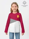 Детский лонгслив / AS Roma | Red Design 21/22