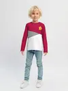 Детский лонгслив / AS Roma | Red Design 21/22