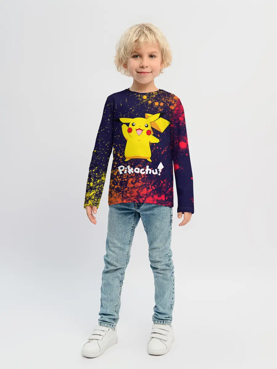Детский лонгслив / ПИКАЧУ / PIKACHU