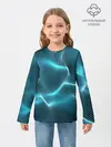 Детский лонгслив / Neon lines